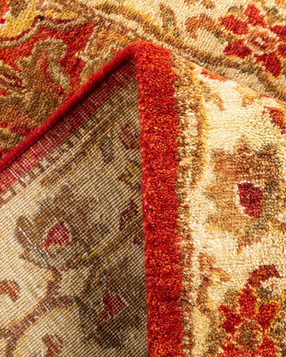 Traditional Mogul Orange Wool Runner 2' 7" x 7' 10" - Solo Rugs