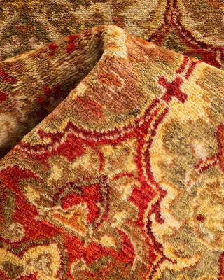 Traditional Mogul Orange Wool Runner 2' 7" x 7' 10" - Solo Rugs