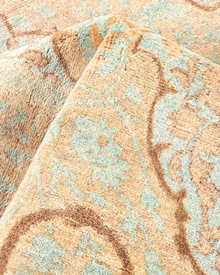 Traditional Mogul Brown Wool Runner 6' 1" x 12' 9" - Solo Rugs