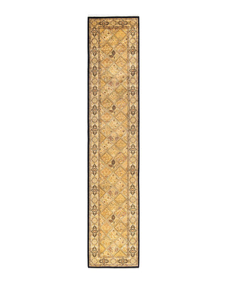 Traditional Mogul Brown Wool Runner 2' 7" x 13' 4" - Solo Rugs