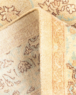 Traditional Mogul Ivory Wool Area Rug 3' 10" x 6' 3" - Solo Rugs