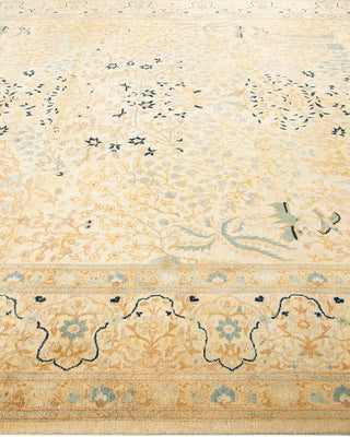 Traditional Mogul Ivory Wool Area Rug 8' 2" x 10' 3" - Solo Rugs