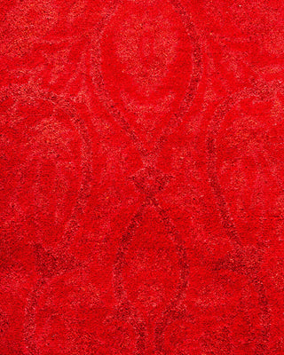 Contemporary Fine Vibrance Red Wool Area Rug 10' 2" x 14' 2" - Solo Rugs