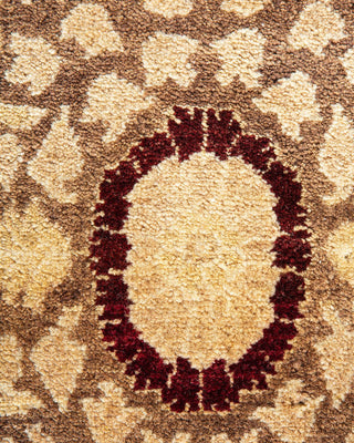 Traditional Mogul Brown Wool Runner 10' 3" x 19' 2" - Solo Rugs