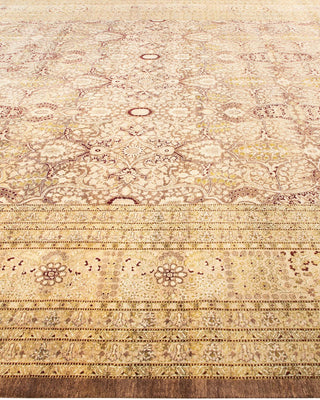 Traditional Mogul Brown Wool Runner 10' 3" x 19' 2" - Solo Rugs