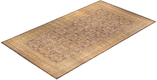 Traditional Mogul Brown Wool Runner 10' 3" x 19' 2" - Solo Rugs
