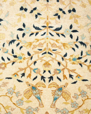 Traditional Mogul Ivory Wool Area Rug 8' 3" x 9' 10" - Solo Rugs