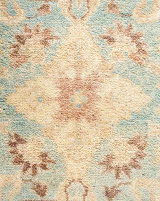 Traditional Mogul Light Blue Wool Runner 6' 1" x 14' 0" - Solo Rugs