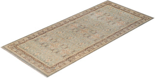 Traditional Mogul Light Blue Wool Runner 6' 1" x 14' 0" - Solo Rugs