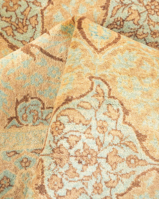 Traditional Mogul Brown Wool Area Rug 4' 3" x 6' 5" - Solo Rugs