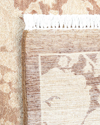 Traditional Mogul Brown Wool Area Rug 3' 2" x 5' 1" - Solo Rugs