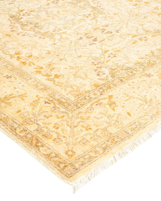 Traditional Mogul Ivory Wool Area Rug 3' 3" x 5' 2" - Solo Rugs