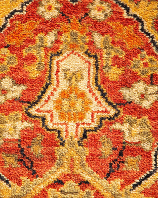 Traditional Mogul Orange Wool Runner 2' 8" x 8' 0" - Solo Rugs