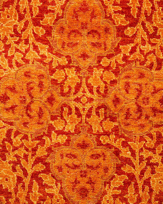 Traditional Mogul Orange Wool Runner 2' 6" x 12' 1" - Solo Rugs