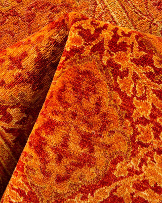 Traditional Mogul Orange Wool Runner 2' 6" x 12' 1" - Solo Rugs