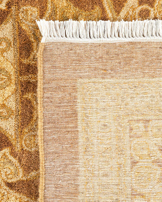 Traditional Mogul Yellow Wool Area Rug 12' 3" x 17' 10" - Solo Rugs