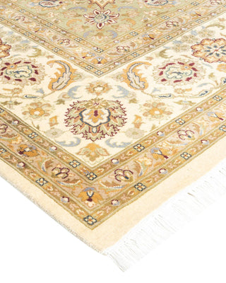 Traditional Mogul Ivory Wool Area Rug 8' 2" x 12' 0" - Solo Rugs