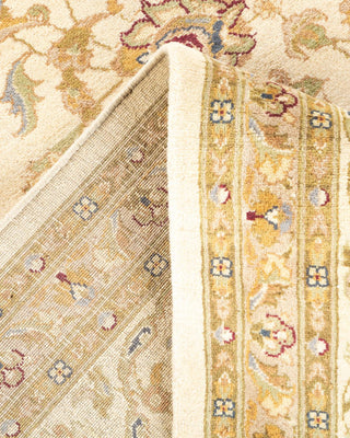 Traditional Mogul Ivory Wool Area Rug 8' 2" x 12' 0" - Solo Rugs