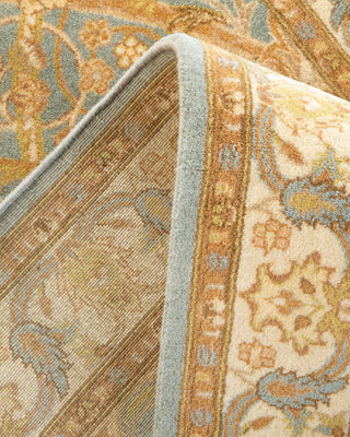 Traditional Mogul Light Blue Wool Runner 2' 7" x 8' 6" - Solo Rugs