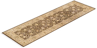 Traditional Mogul Green Wool Runner 2' 6" x 8' 6" - Solo Rugs
