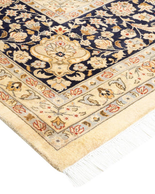 Traditional Mogul Ivory Wool Area Rug 9' 2" x 12' 5" - Solo Rugs