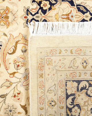 Traditional Mogul Ivory Wool Area Rug 9' 2" x 12' 5" - Solo Rugs