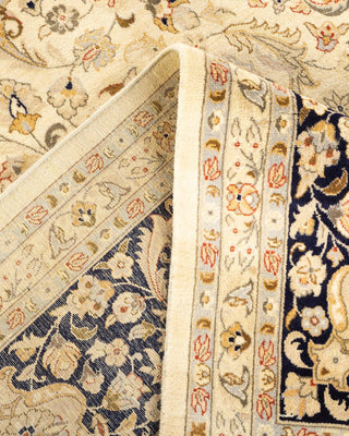 Traditional Mogul Ivory Wool Area Rug 9' 2" x 12' 5" - Solo Rugs