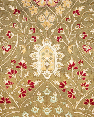 Traditional Mogul Brown Wool Area Rug 4' 8" x 7' 0" - Solo Rugs