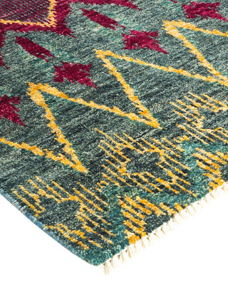 Contemporary Modern Gray Wool Area Rug 4' 1" x 6' 1" - Solo Rugs