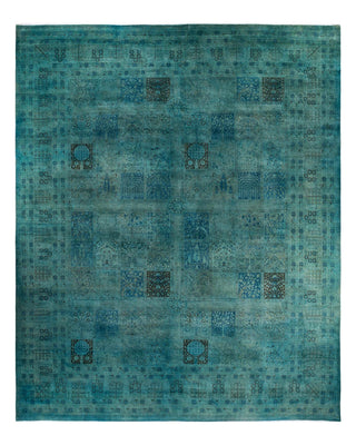 Fine Vibrance, One-of-a-Kind Handmade Area Rug - Light Blue, 14' 4" x 12' 4" - Solo Rugs