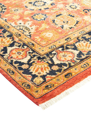 Mogul, One-of-a-Kind Hand-Knotted Area Rug - Orange, 4' 4" x 6' 1" - Solo Rugs