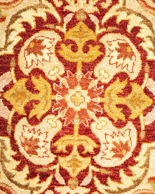 Traditional Mogul Ivory Wool Area Rug 4' 2" x 6' 1" - Solo Rugs