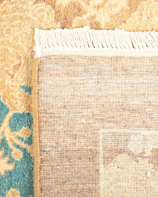 Traditional Mogul Brown Wool Area Rug 4' 2" x 5' 10" - Solo Rugs