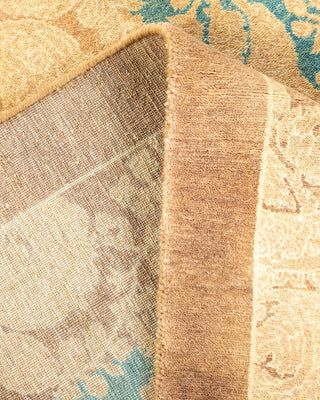 Traditional Mogul Brown Wool Area Rug 4' 2" x 5' 10" - Solo Rugs