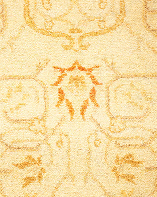 Traditional Mogul Ivory Wool Area Rug 4' 1" x 6' 4" - Solo Rugs