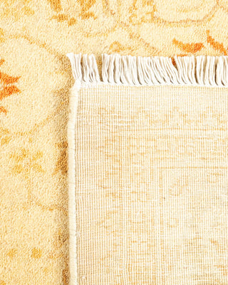 Traditional Mogul Ivory Wool Area Rug 4' 1" x 6' 4" - Solo Rugs