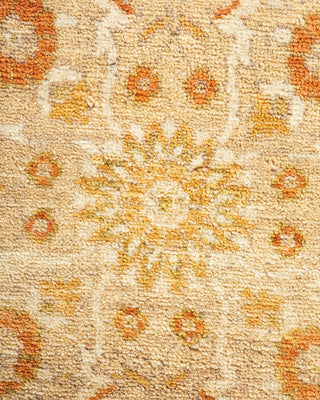 Traditional Mogul Ivory Wool Area Rug 4' 2" x 5' 10" - Solo Rugs
