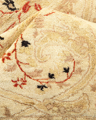 Traditional Mogul Ivory Wool Area Rug 4' 3" x 6' 0" - Solo Rugs