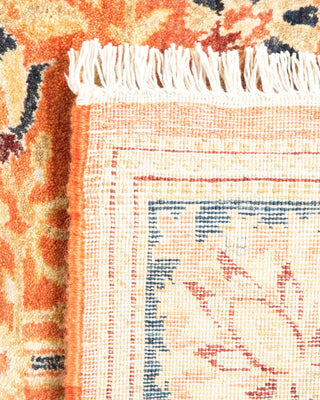 Traditional Mogul Orange Wool Area Rug 3' 1" x 5' 2" - Solo Rugs