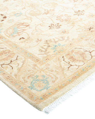 Traditional Mogul Ivory Wool Area Rug 3' 2" x 5' 2" - Solo Rugs