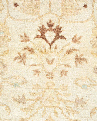 Traditional Mogul Ivory Wool Area Rug 3' 2" x 5' 2" - Solo Rugs