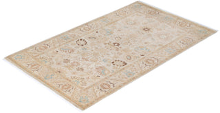 Traditional Mogul Ivory Wool Area Rug 3' 2" x 5' 2" - Solo Rugs