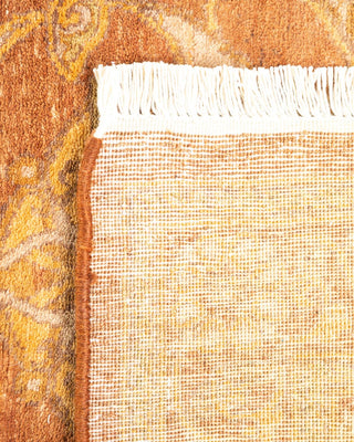 Traditional Mogul Yellow Wool Runner 2' 7" x 15' 1" - Solo Rugs