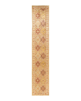 Traditional Mogul Ivory Wool Runner 2' 7" x 14' 0" - Solo Rugs