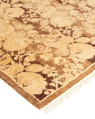 Traditional Mogul Brown Wool Runner 2' 8" x 11' 9" - Solo Rugs