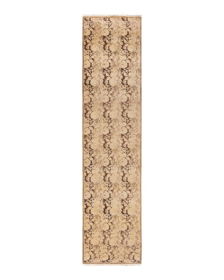 Traditional Mogul Brown Wool Runner 2' 8" x 11' 9" - Solo Rugs