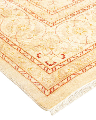 Traditional Mogul Ivory Wool Runner 8' 3" x 14' 8" - Solo Rugs