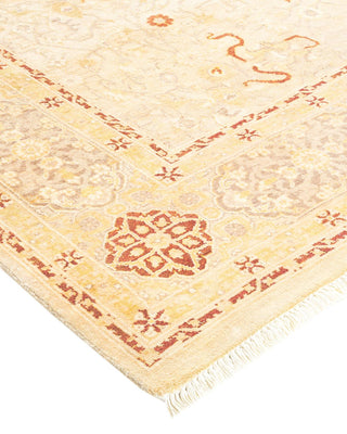 Traditional Mogul Ivory Wool Runner 6' 0" x 13' 4" - Solo Rugs