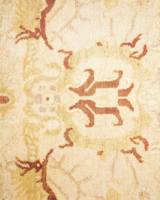 Traditional Mogul Ivory Wool Runner 6' 0" x 13' 4" - Solo Rugs