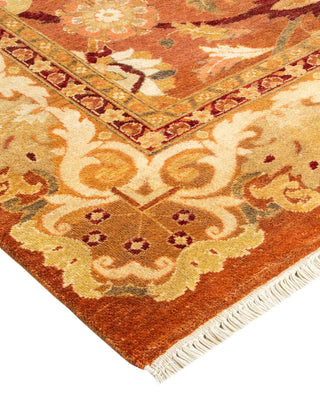 Contemporary Eclectic Brown Wool Area Rug 9' 3" x 11' 8" - Solo Rugs